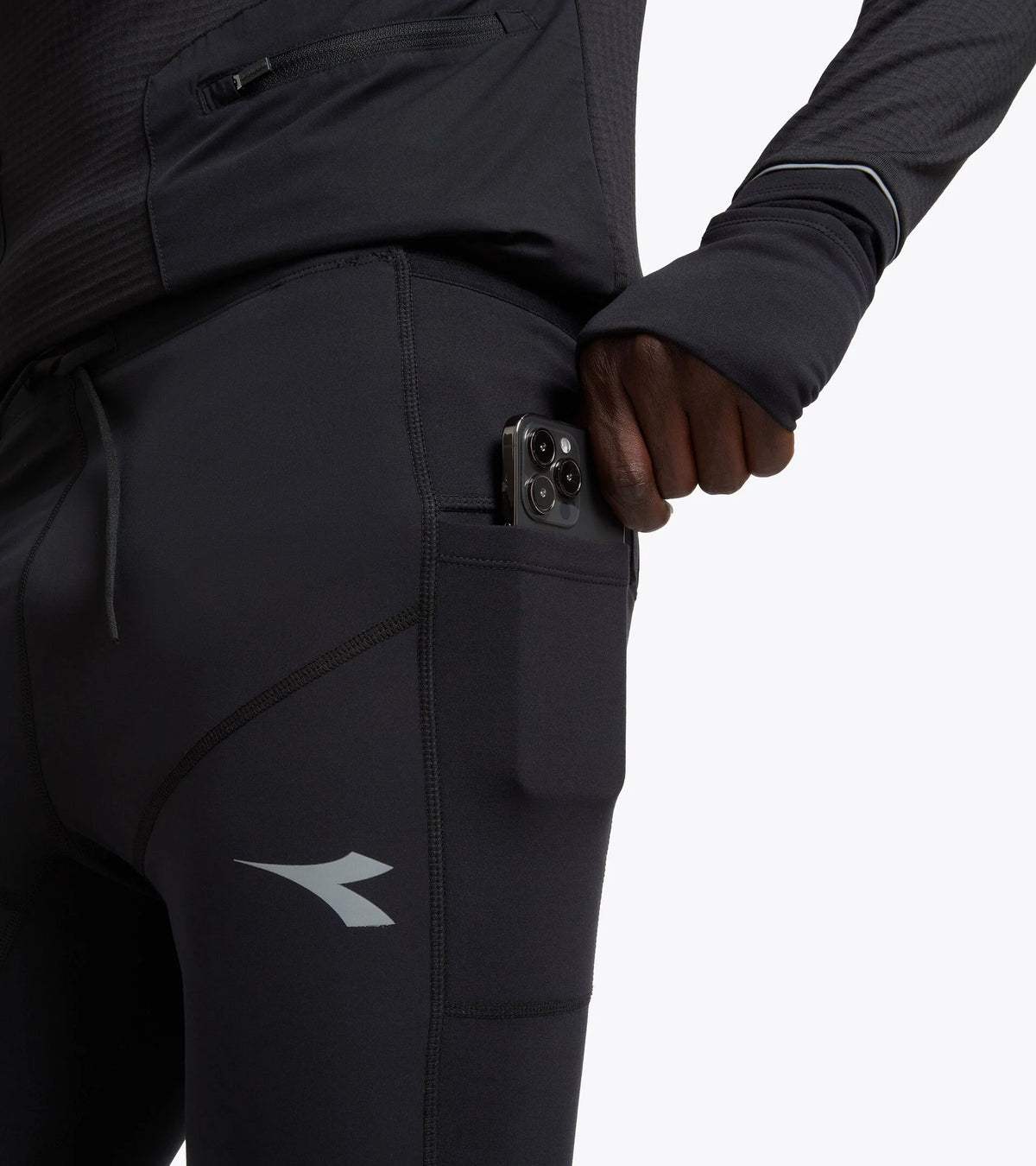 Diadora Men's RUN TIGHTS WINTER FIBRAZERO