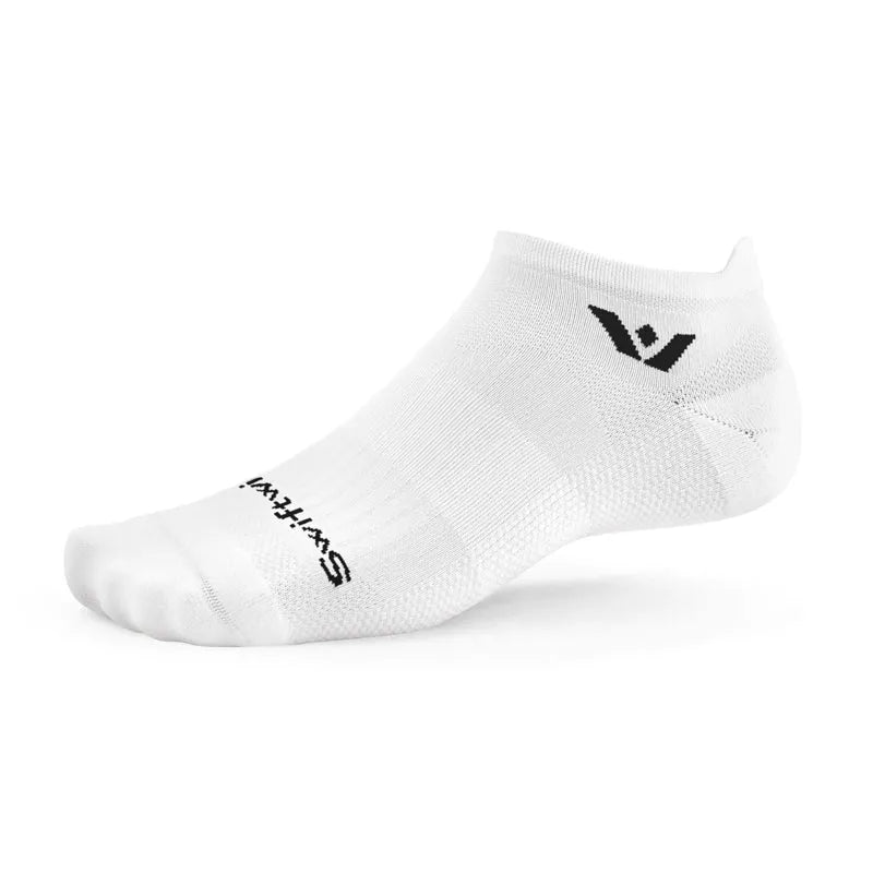 Swiftwick Aspire No Show White