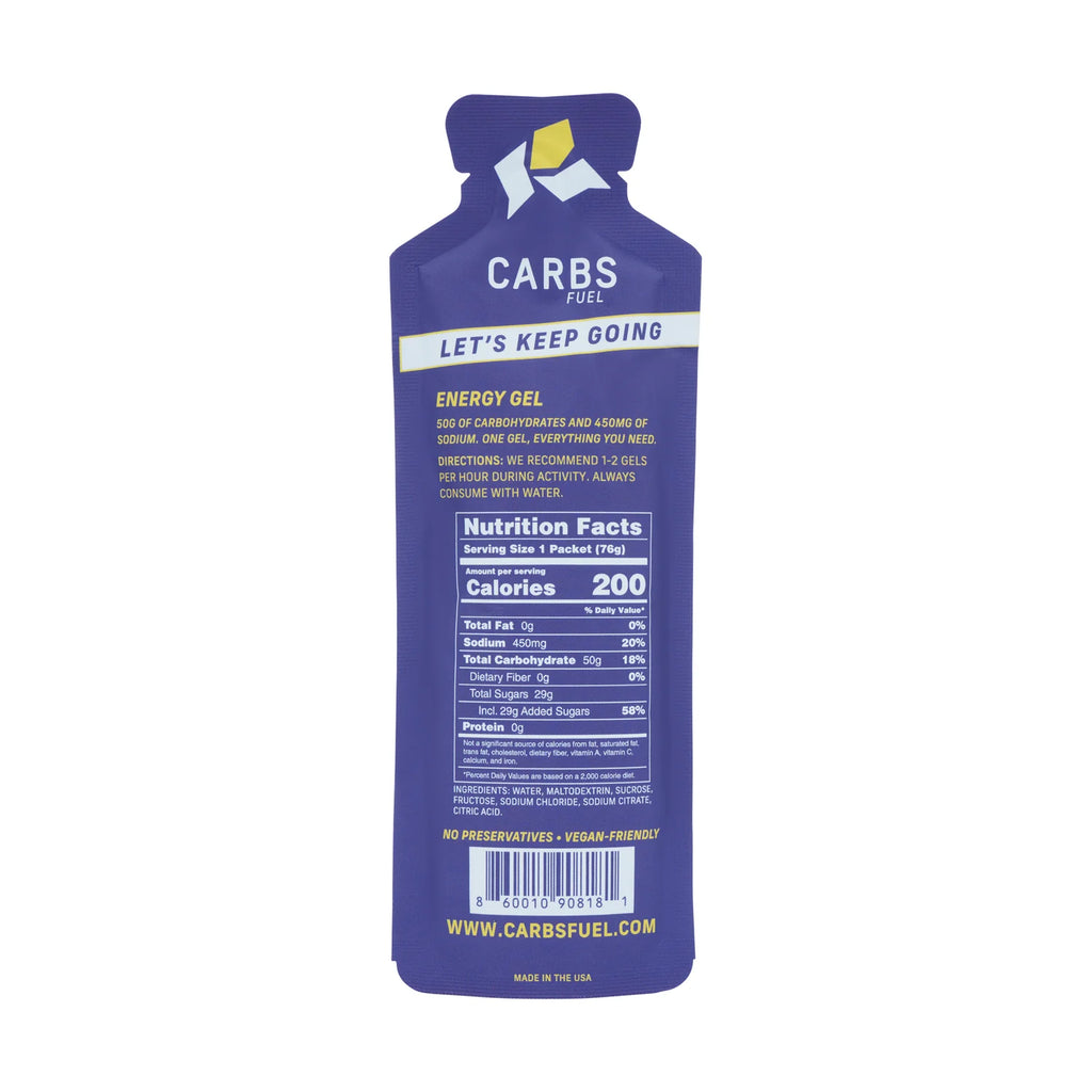 Carbs Fuel Salted Original 50g Energy Gel