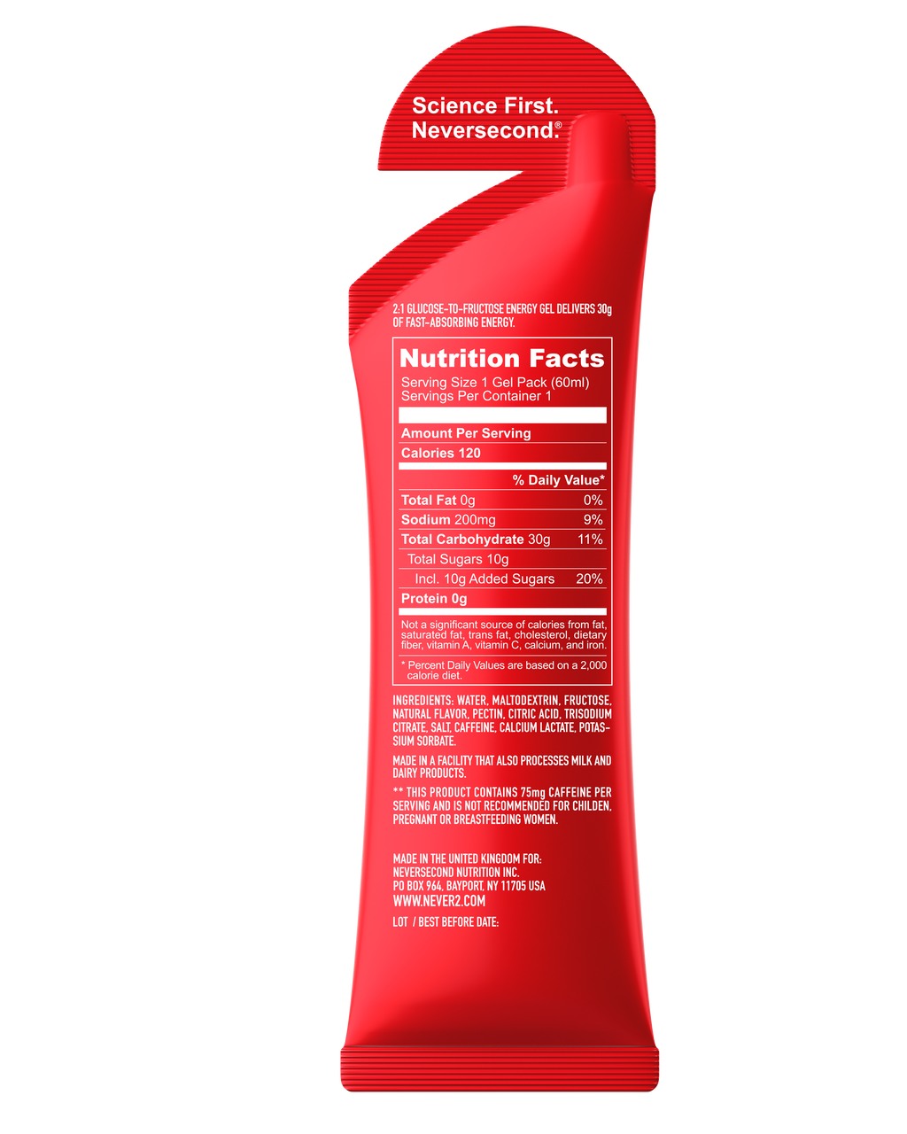 Never Second C30+ Energy Gel Berry