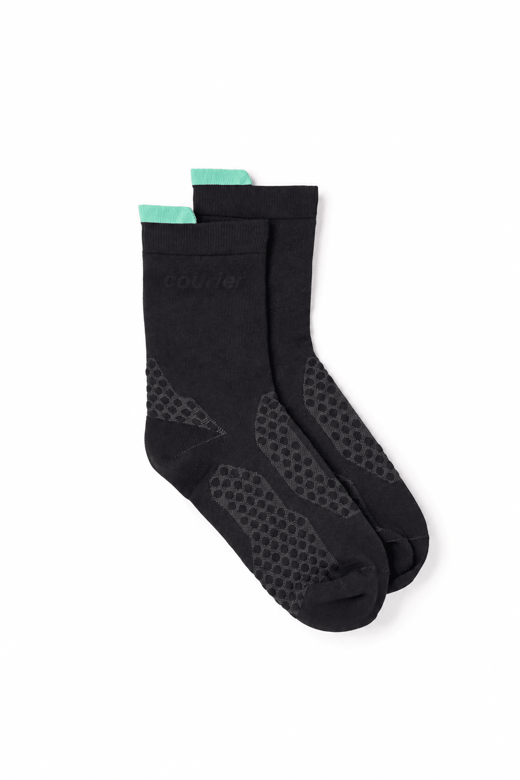 Courier Hifi Crew Sock - Black - The Aid Station Running Supply