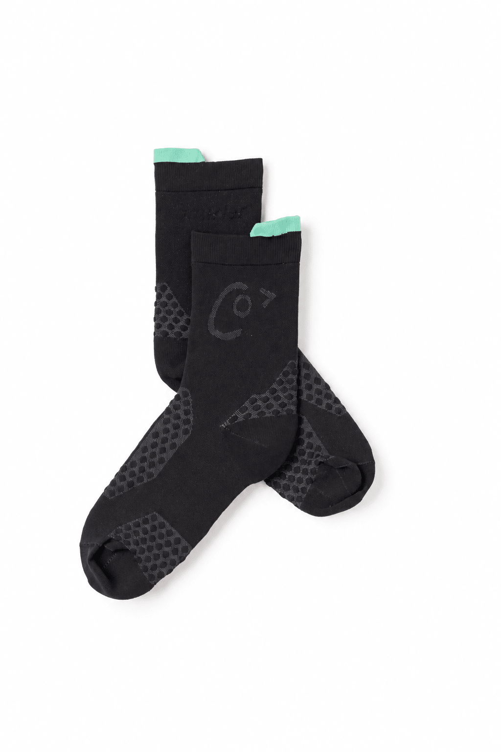 Courier Hifi Crew Sock - Black - The Aid Station Running Supply