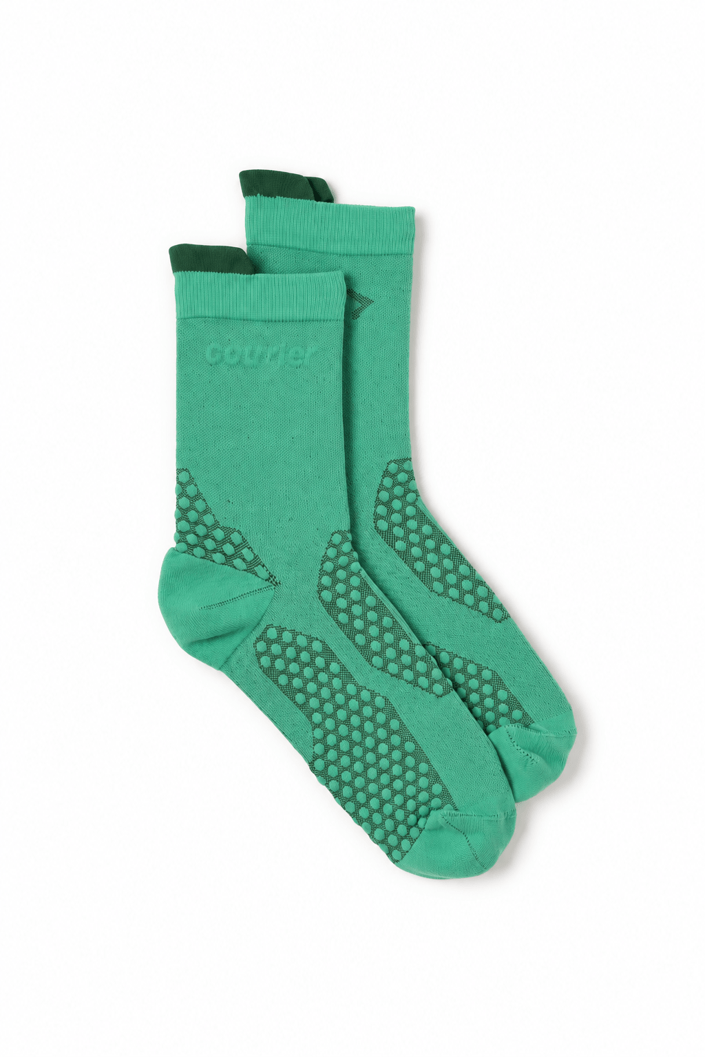 Courier Hifi Crew Sock - Green - The Aid Station Running Supply
