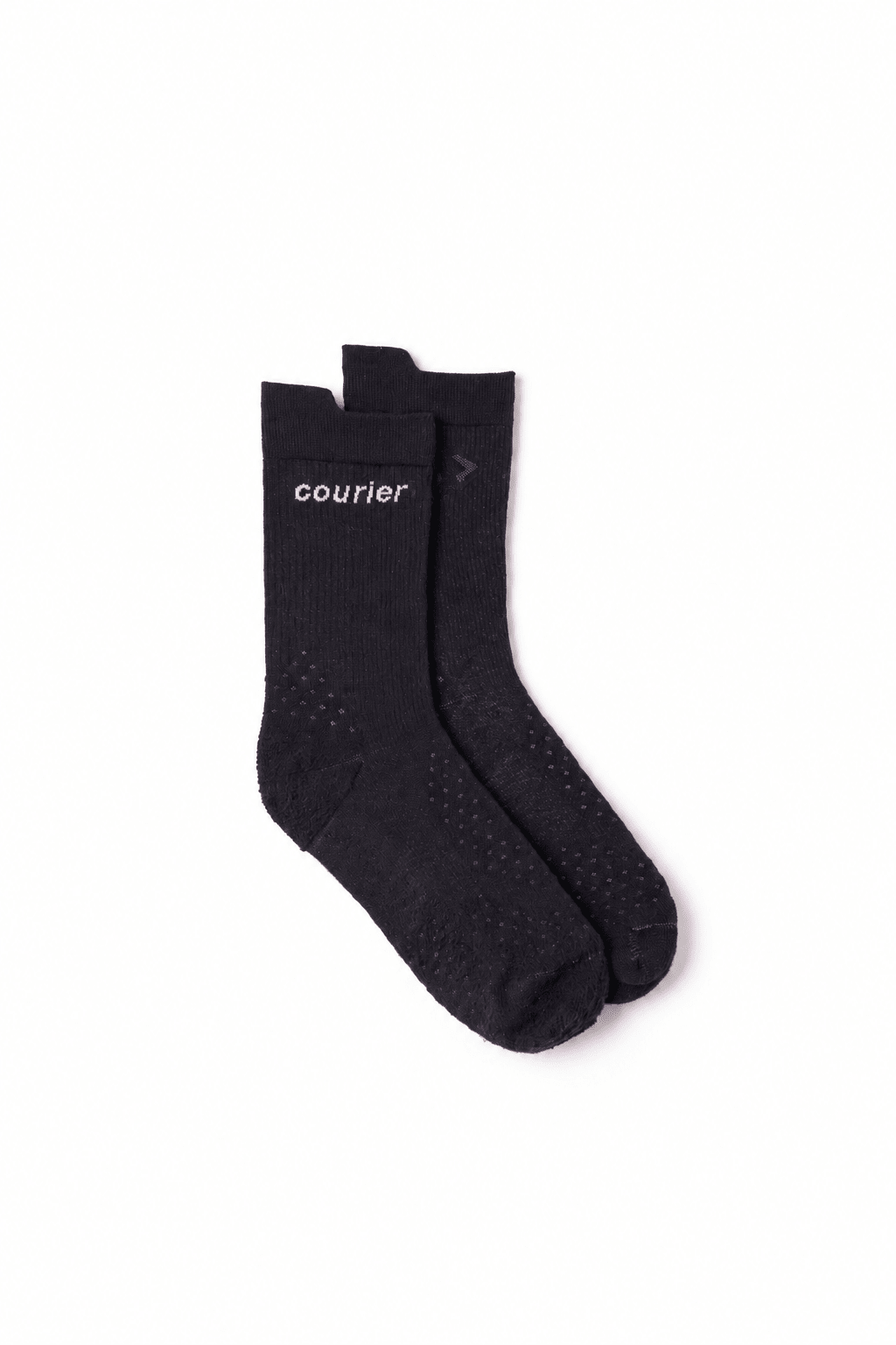 Courier LoFi Crew Sock - Black - The Aid Station Running Supply