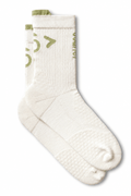 Courier LoFi Crew Sock - Cream + Pistachio - The Aid Station Running Supply