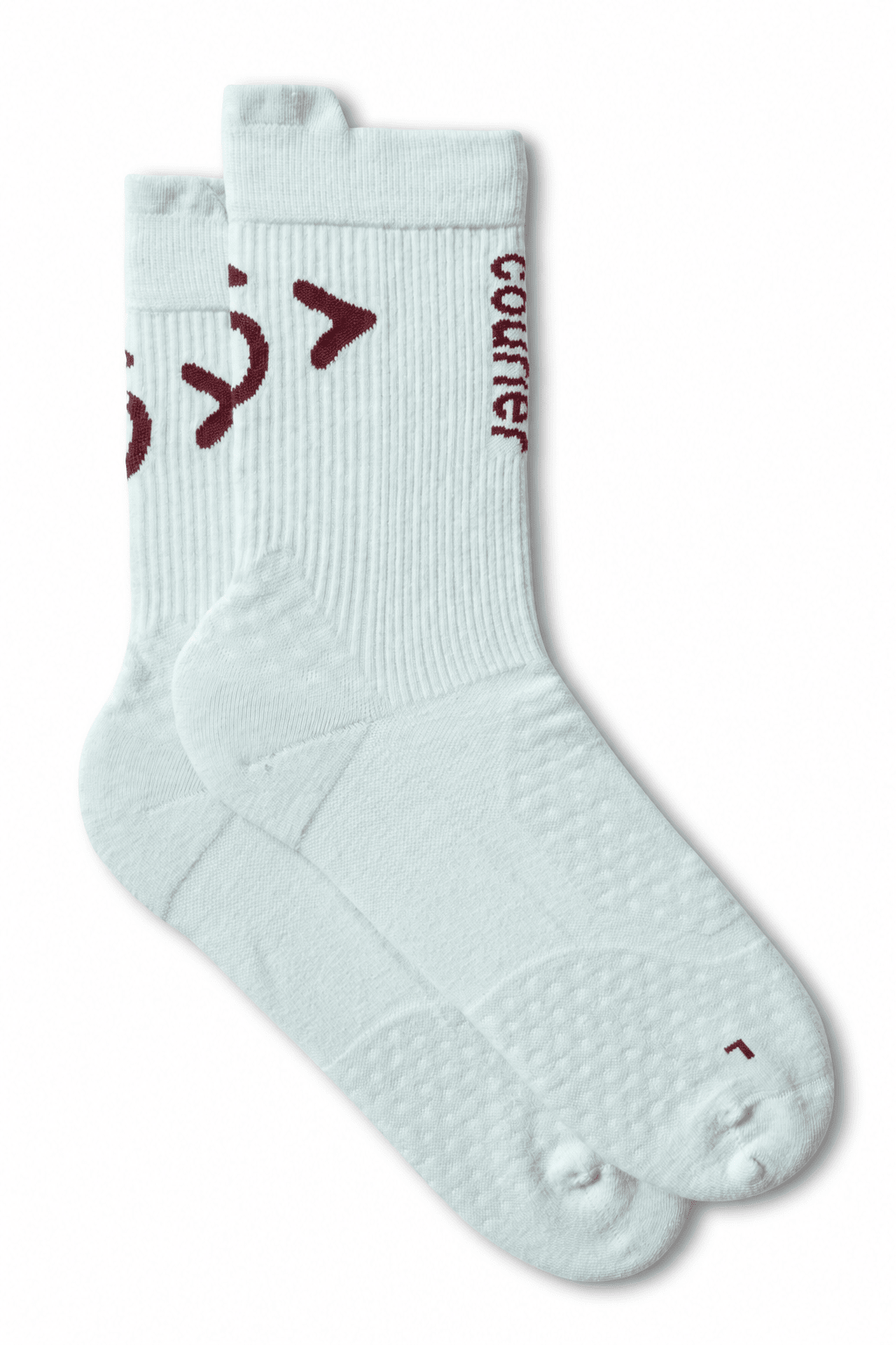 Courier LoFi Crew Sock - Powder Blue + Plum - The Aid Station Running Supply