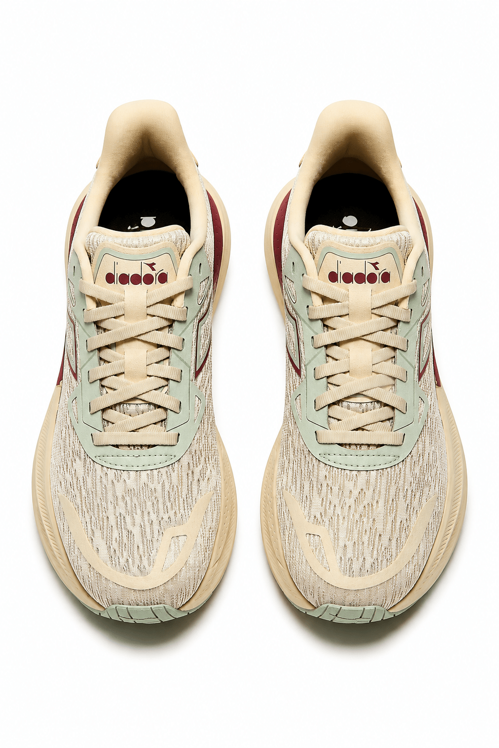Diadora Nucleo 2 W ALMOND MILK /EARTH RED - The Aid Station Running Supply
