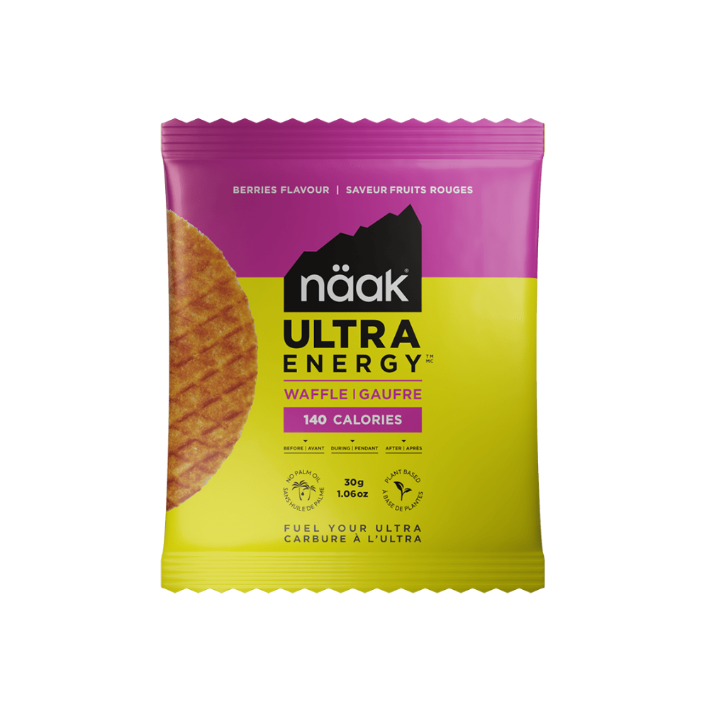 Näak Energy Waffle Berries - the aid station running supply