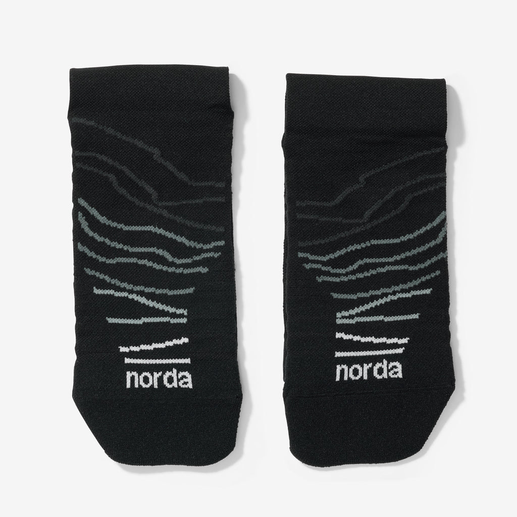 norda Performance Sock Black - The Aid Station Running Supply