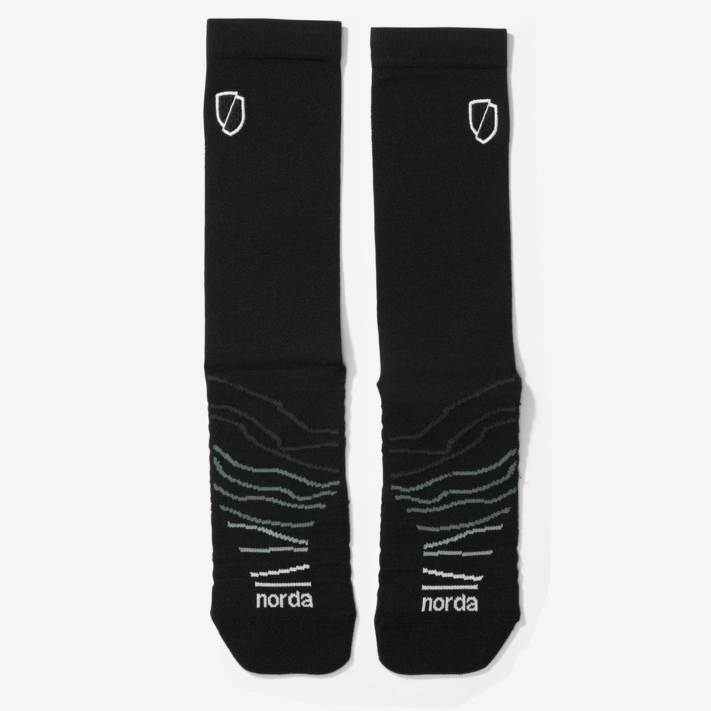 norda Performance Sock Black - The Aid Station Running Supply