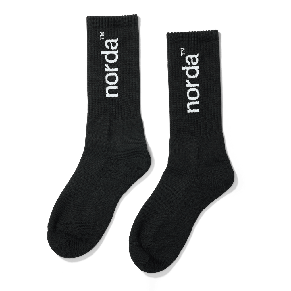 norda Retro Sock Black - The aid station running supply