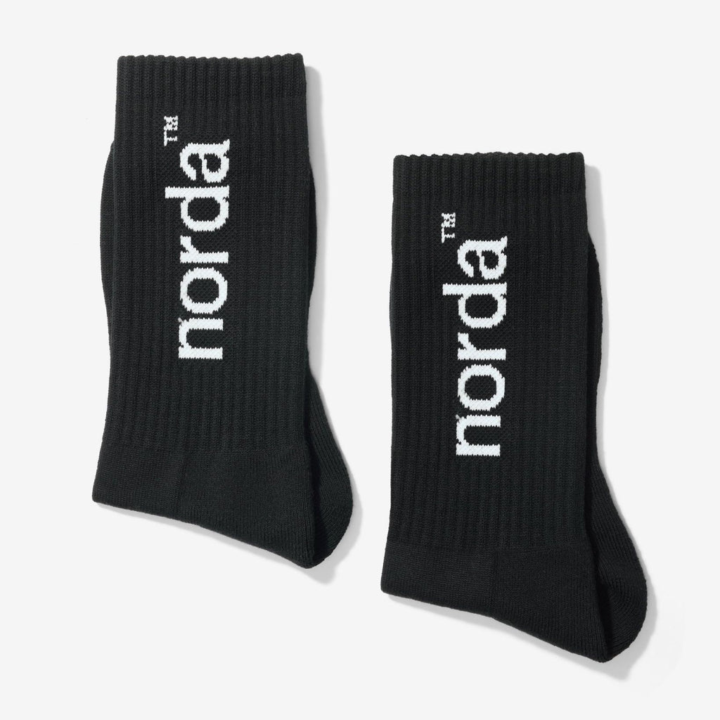 norda Retro Sock Black - the aid station running supply