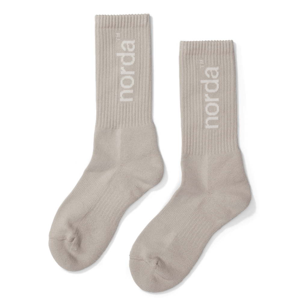 norda Retro Sock Grey - The Aid Station Running Supply