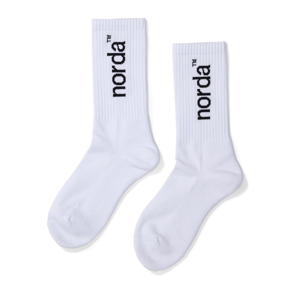 norda Retro Sock White - The aid station running supply