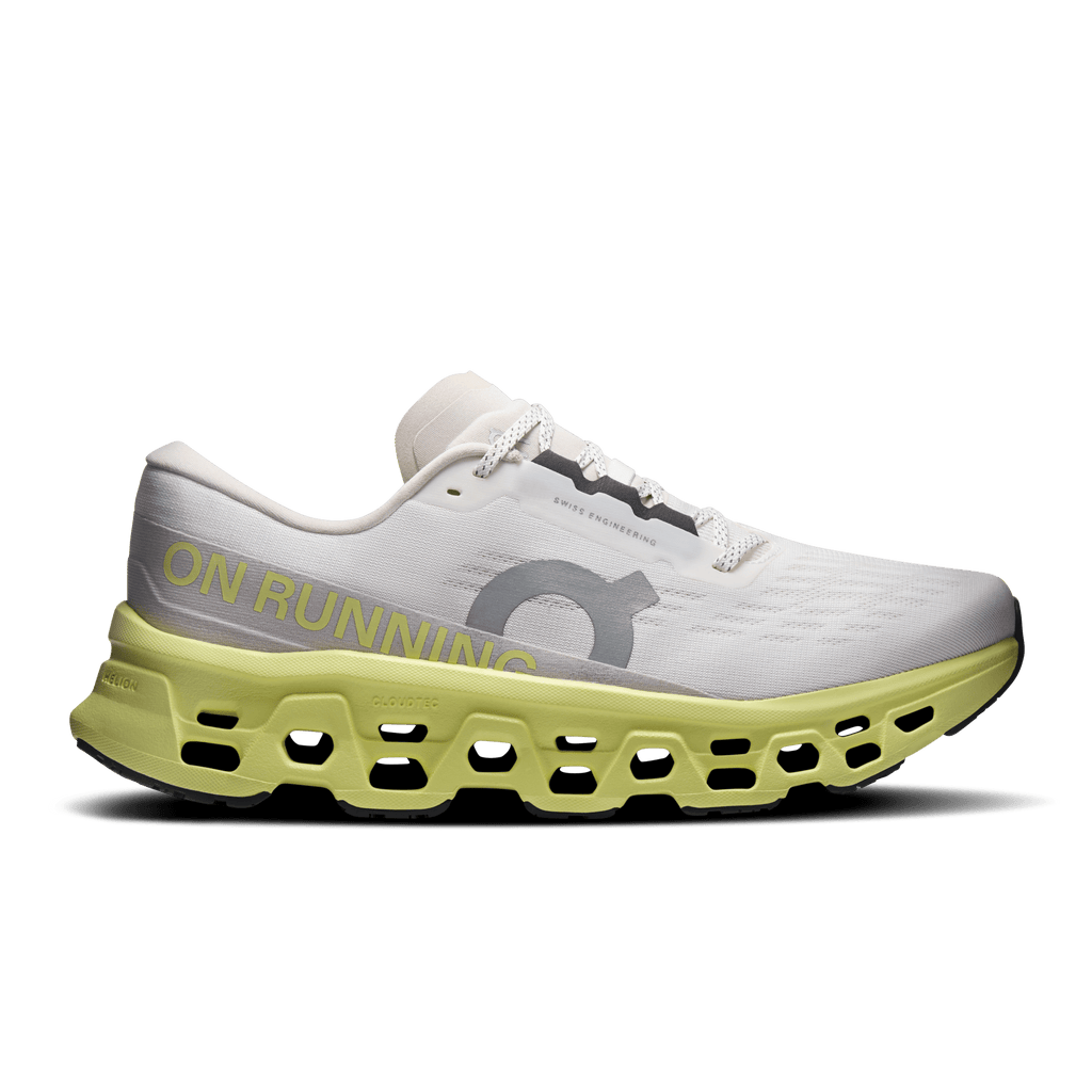 On Cloudmonster 3 Mens - Ivory | Limelight - the aid station running supply