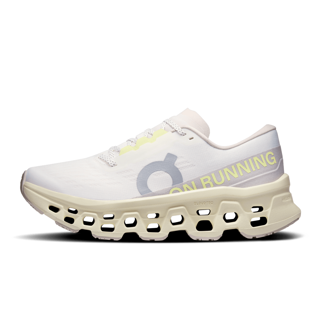On Cloudmonster 3 Womens - Ivory | Seedling Running Shoe - the aid station running supply