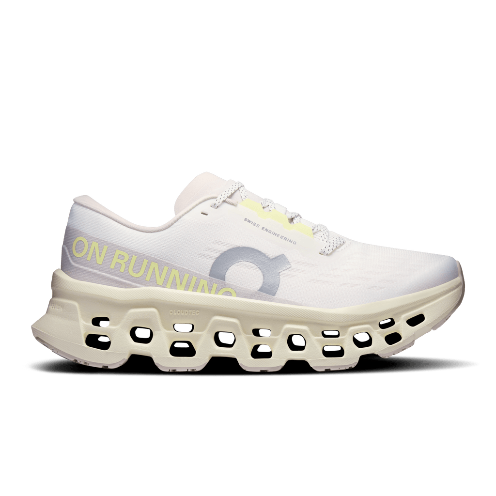 On Cloudmonster 3 Womens - Ivory | Seedling Running Shoe - the aid station running supply