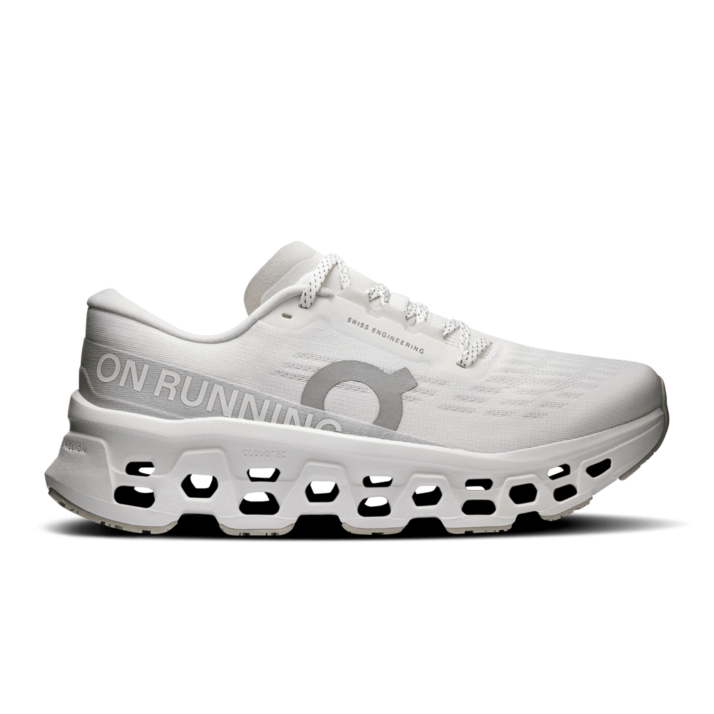 On Cloudmonster 3 Womens - White | Wolf - The aid station running supply