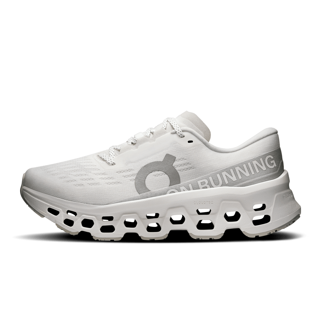 On Cloudmonster 3 Womens - White | Wolf - The aid station running supply