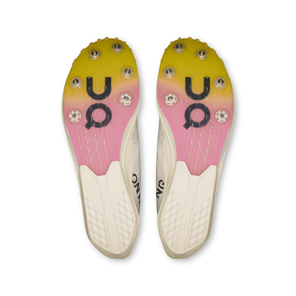 On Cloudspike Citius 2 - White | Raspberry - the aid station running supply