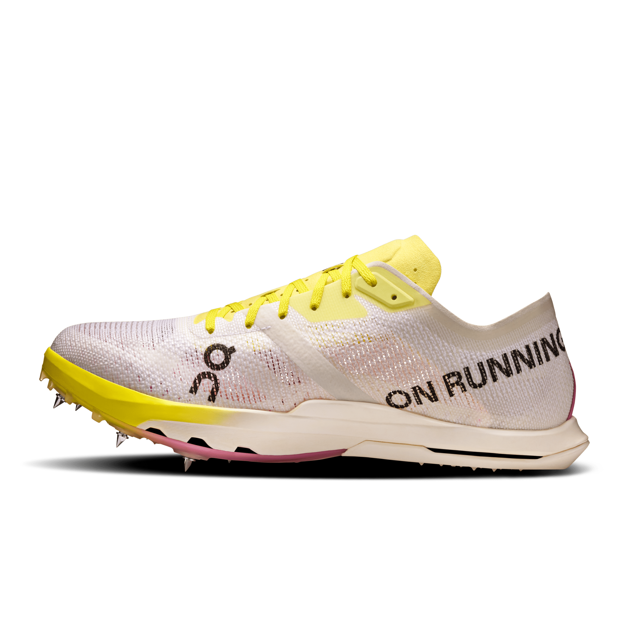 On Cloudspike Citius 2 - White | Raspberry - the aid station running supply