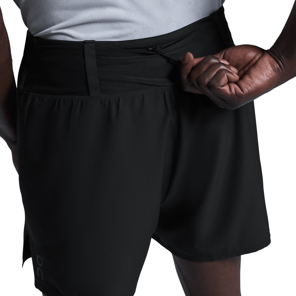 On - Men's Trail Short - Black - the aid station running supply
