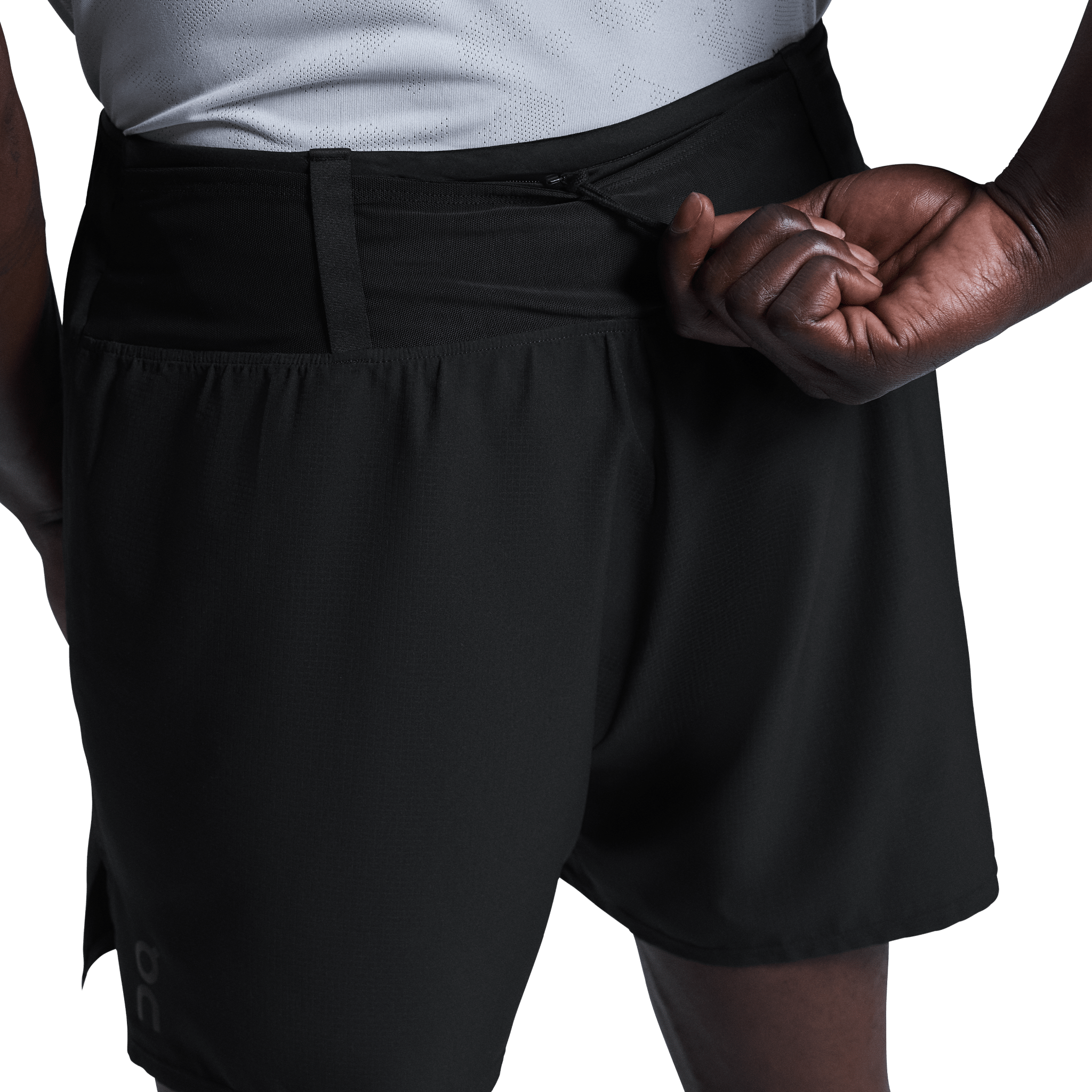 On - Men's Trail Short - Black - the aid station running supply