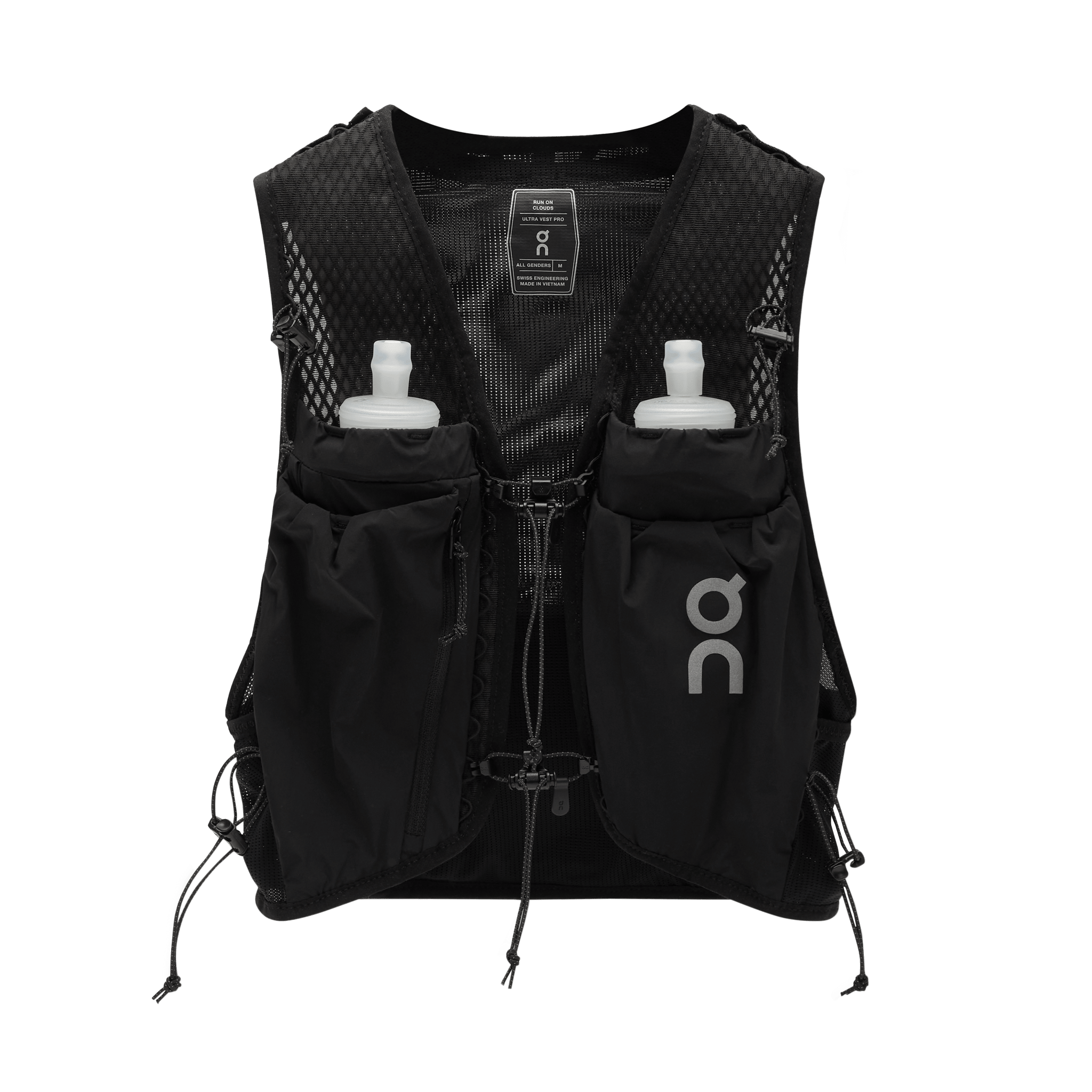 On Ultra Vest Pro Black - the aid station running supply