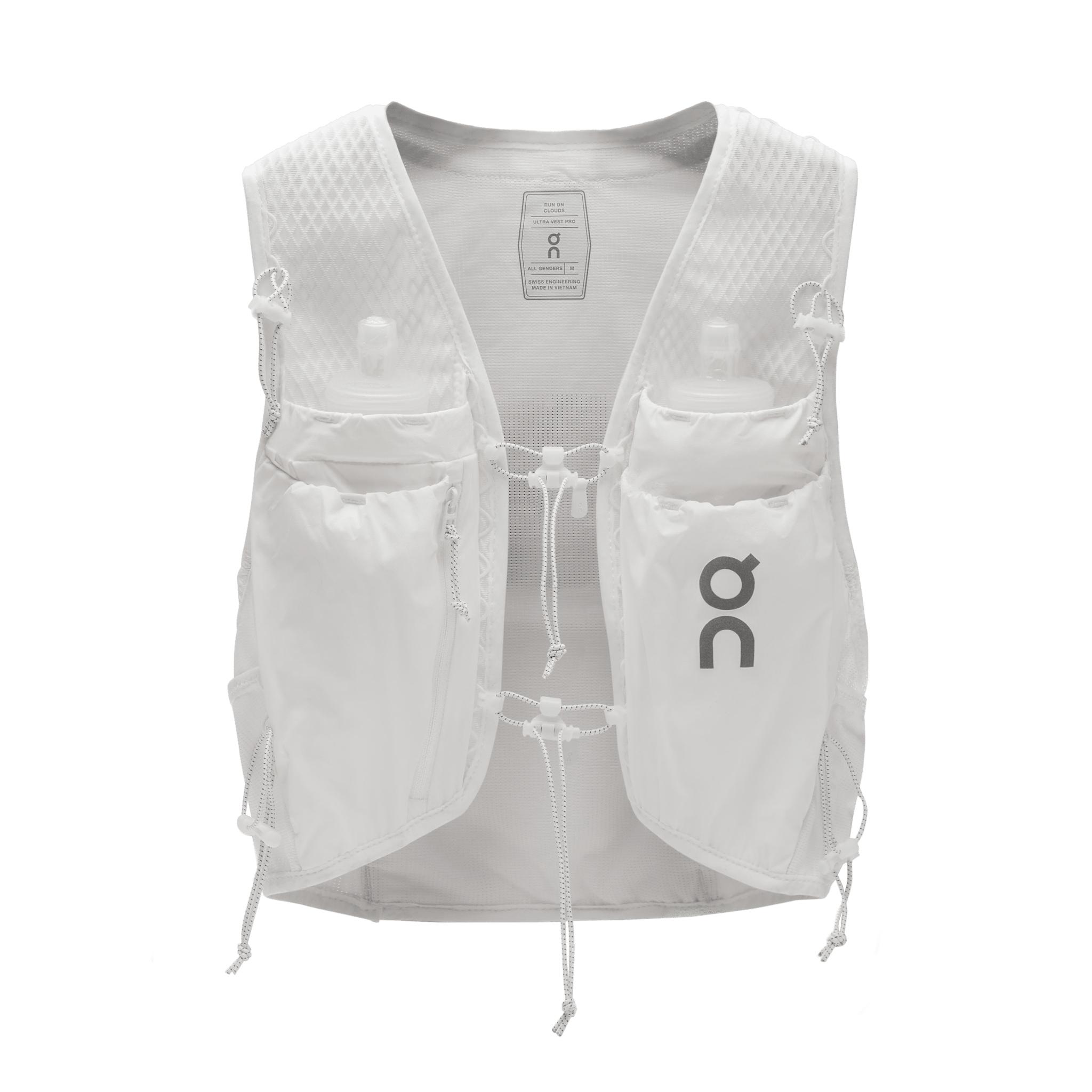 On Ultra Vest Pro White - the aid station running supply