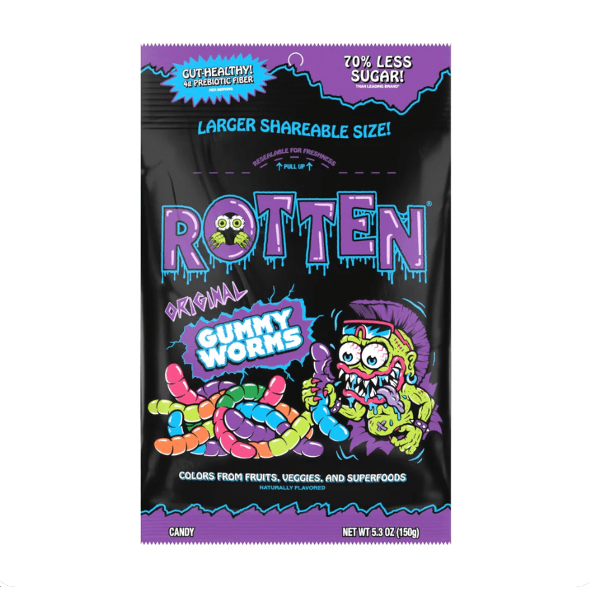 Original Gummy Worms Candy: GF, Prebiotics, Low Sugar - The aid station running supply
