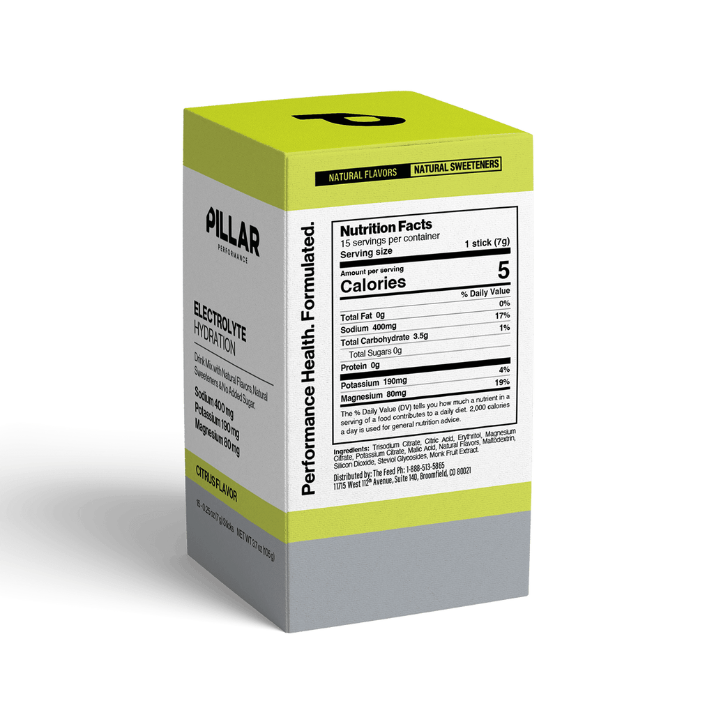 PILLAR Electrolyte Hydration Citrus - The Aid Station Running Supply