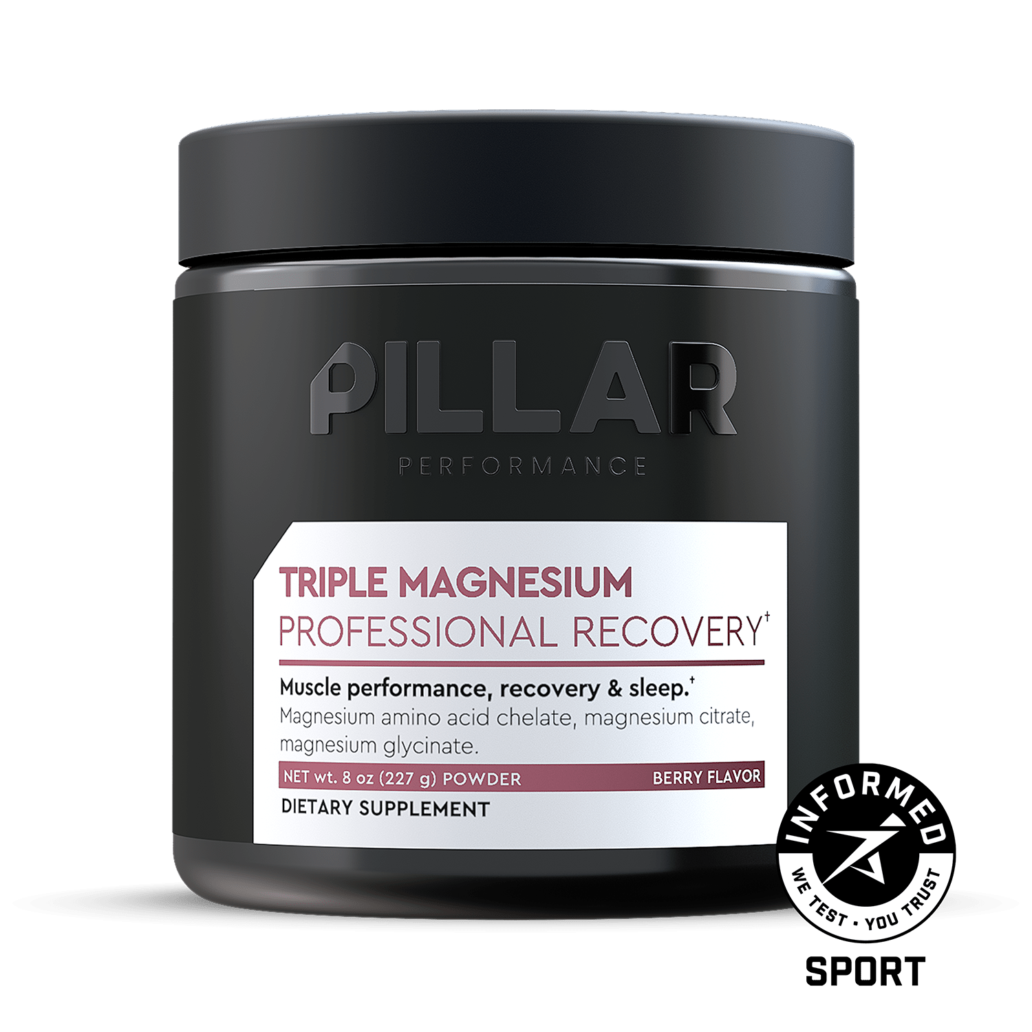 Pillar TRIPLE MAGNESIUM POWDER - All Flavors - the aid station running supply