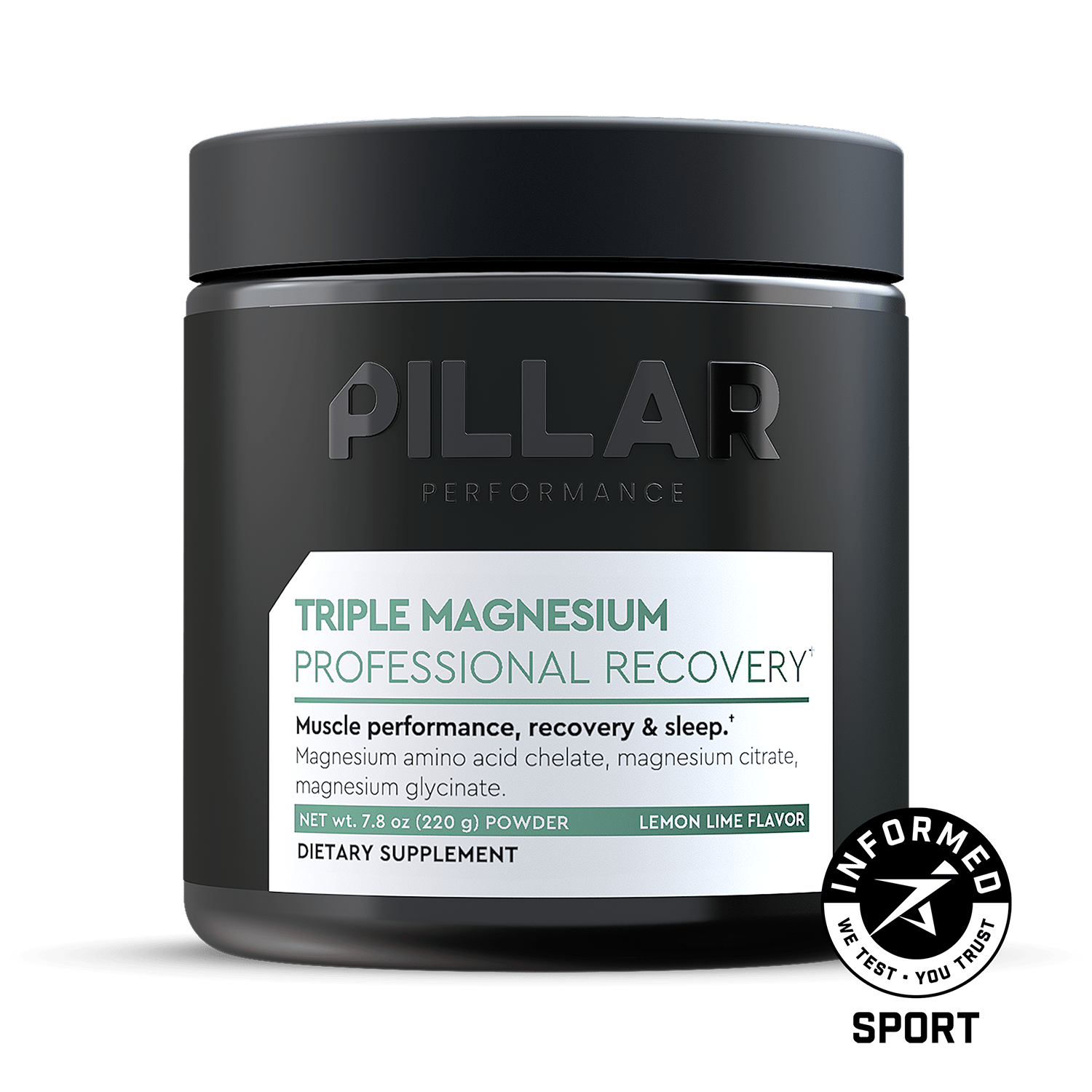 Pillar TRIPLE MAGNESIUM POWDER - All Flavors - the aid station running supply