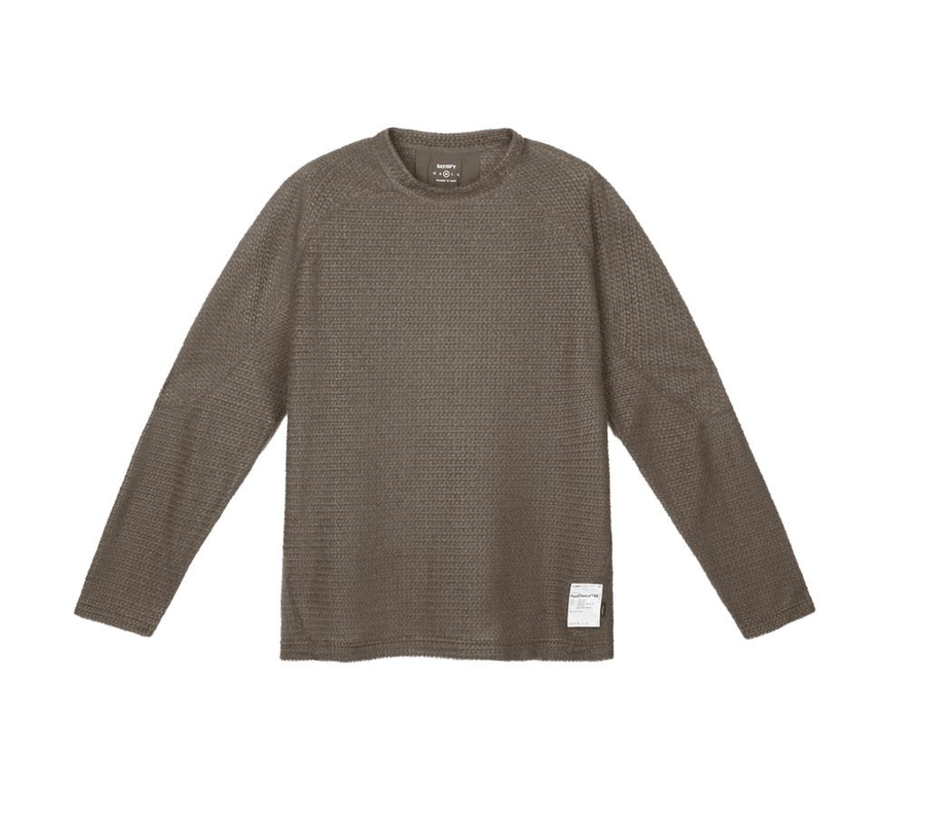 Satisfy FuzzFleece AD Long Tee Falcon Women's - The aid station running supply