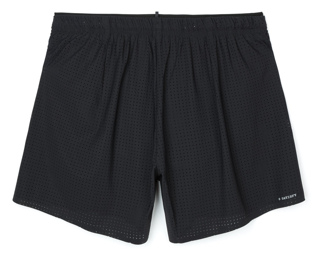 SATISFY Space-O 5" Short Black - The Aid Station Running Supply