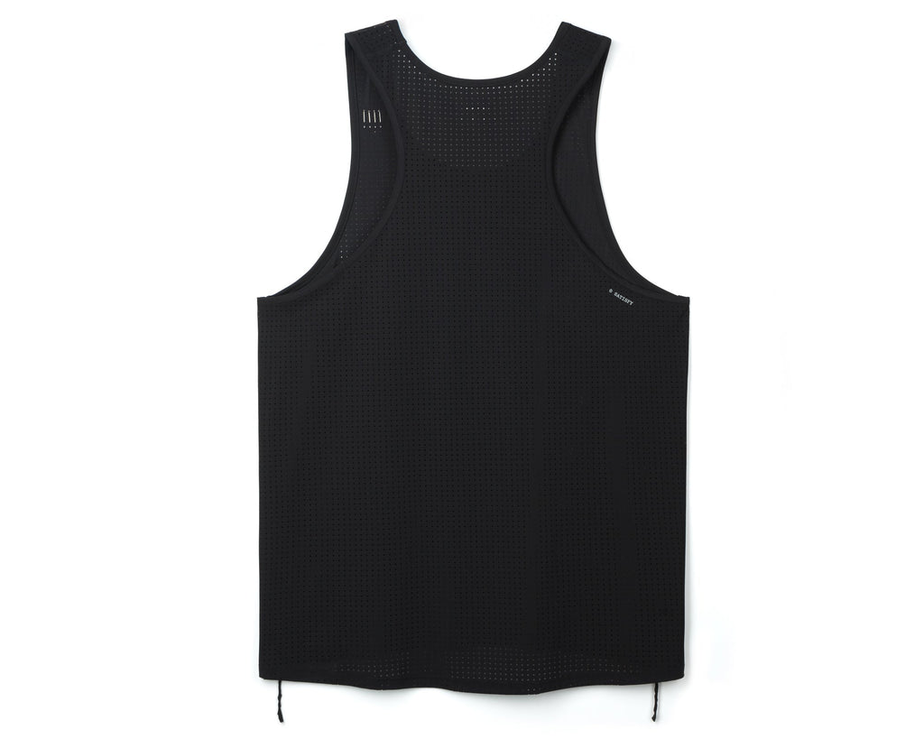 SATISFY Space-O Singlet Black - The Aid Station Running Supply