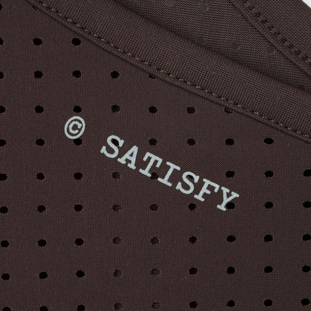 Satisfy Space - O Singlet Men's Deep Mahogany - the aid station running supply