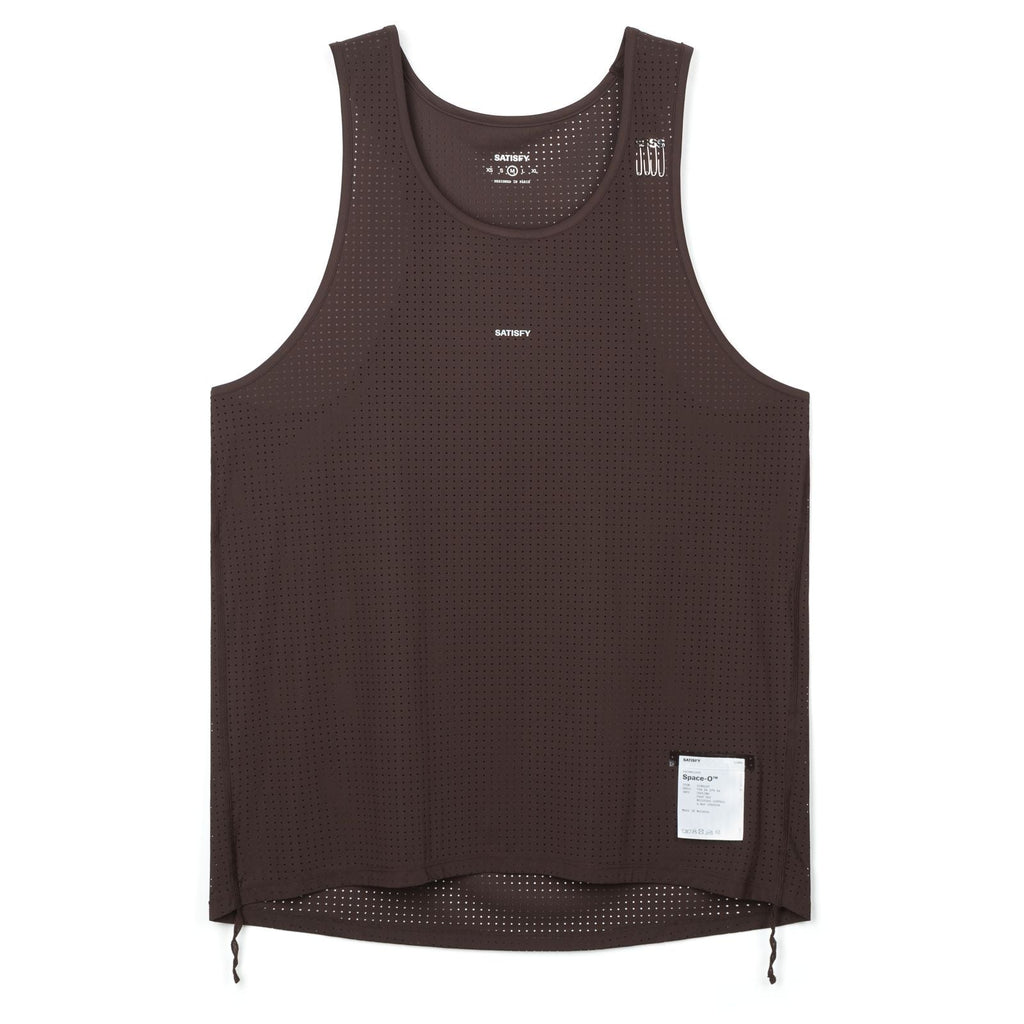 Satisfy Space - O Singlet Men's Deep Mahogany - the aid station running supply