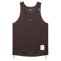 Satisfy Space - O Singlet Men's Deep Mahogany - the aid station running supply