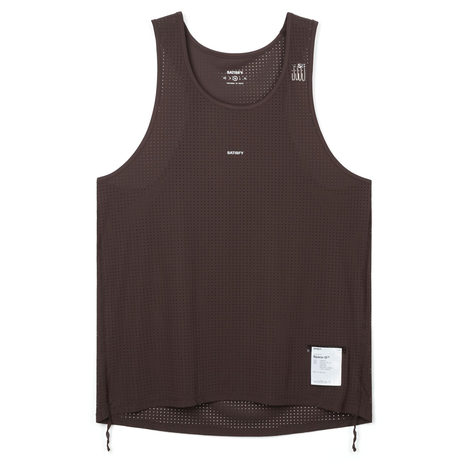 Satisfy Space - O Singlet Men's Deep Mahogany - the aid station running supply