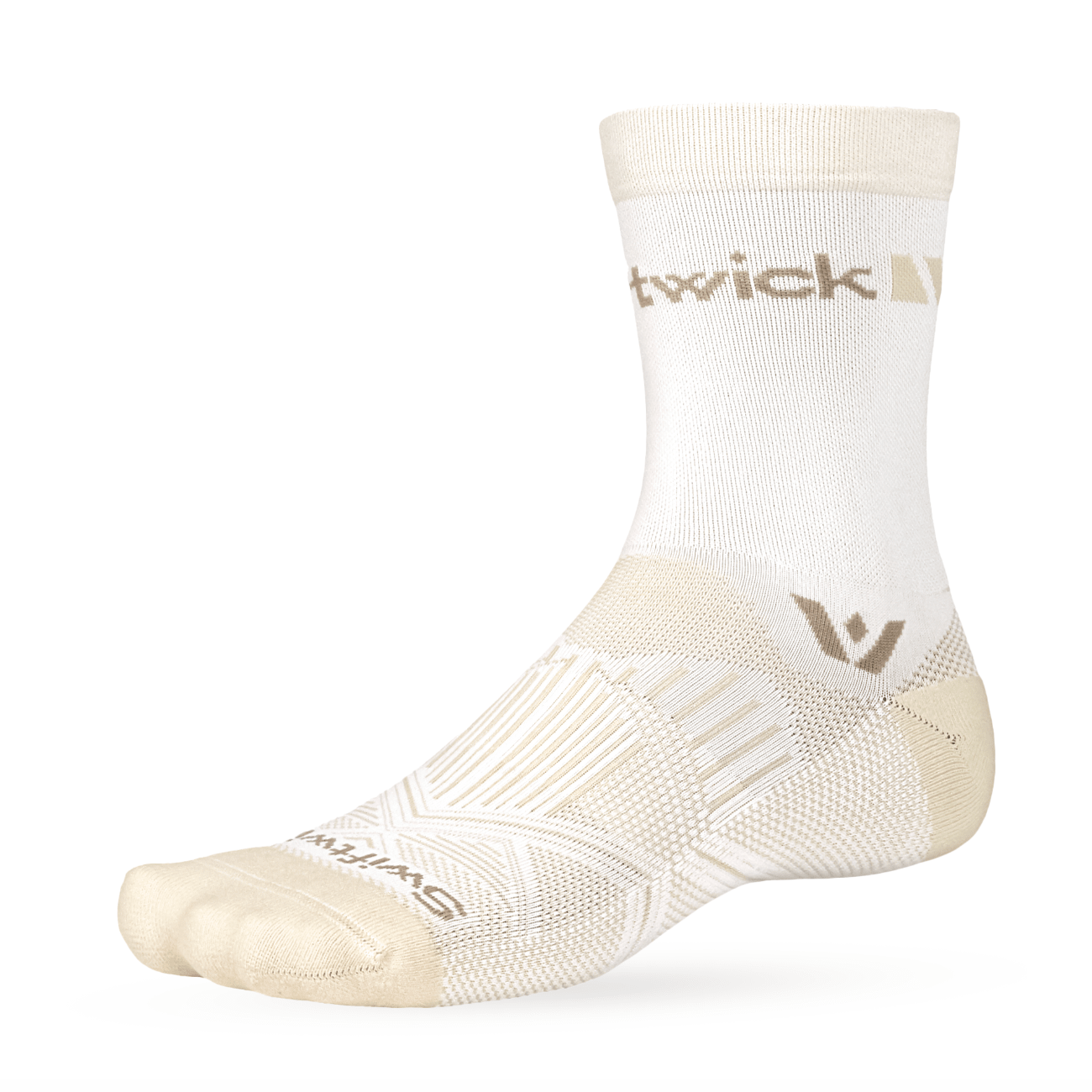 Swiftwick Aspire Mid Crew Oatmeal Tan - The aid station running supply