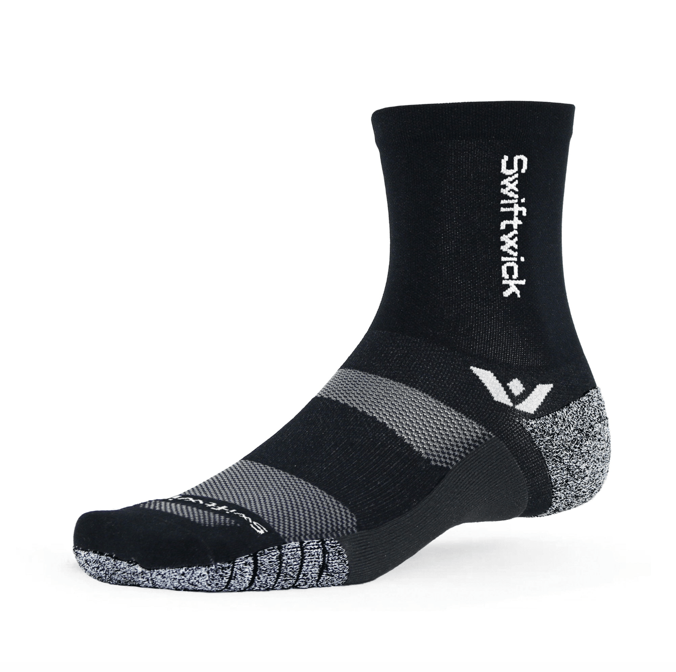 Swiftwick Flite XT Mid - Crew Signature Black - The aid station running supply