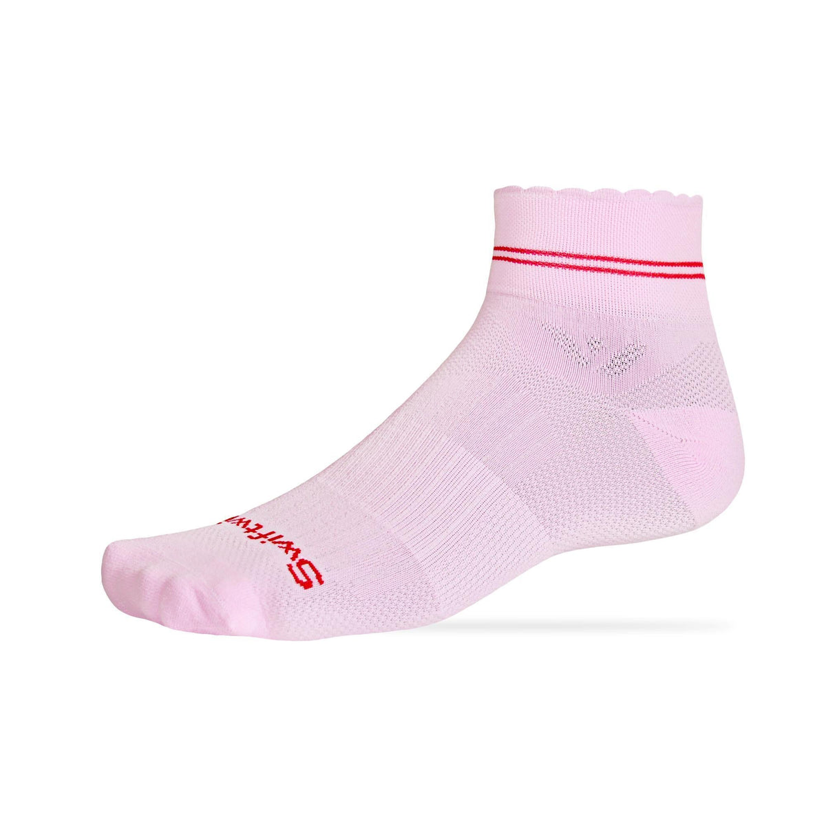 Swiftwick Vision Quarter Crew Pink
